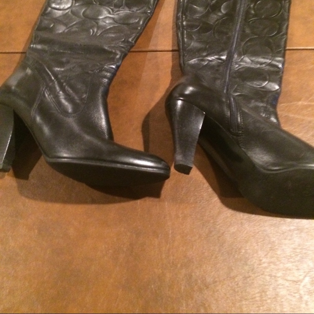 Coach Millie  embossed boots . sold out style!